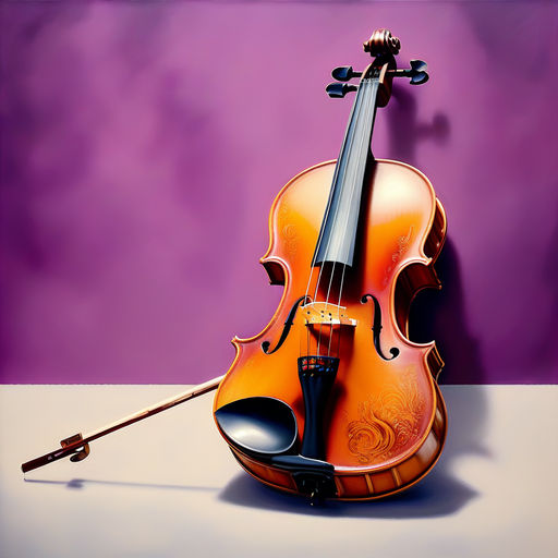 Kategorie hudba, housle se vzorem, barbora Polkov, ilustran obrzek