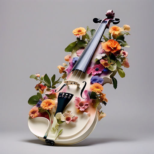 Kategorie hudba, kvtinov housle, marta Vanov, ilustran obrzek