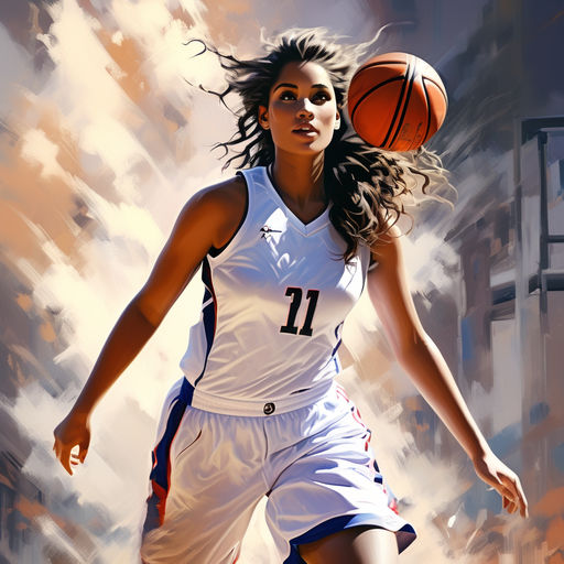 Kategorie sport, basketbalistka, ji Leheka, ilustran obrzek