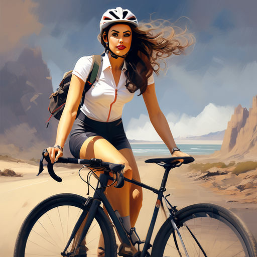 Kategorie sport, cyklistka, franco Baresi, ilustran obrzek
