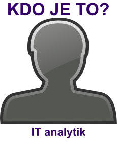 Kdo je to IT analytik? Vysv�tlen�, v�znam, co znamen� slovo, term�n, pojem IT analytik? Lid�, profese