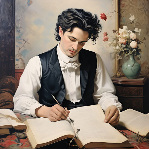 Kategorie literatura, bsnk, edgar Allan Poe, ilustran obrzek