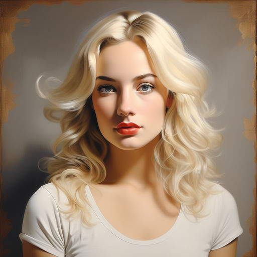 Kategorie modeling, blondna rozevlt, denisa Dvokov, ilustran obrzek