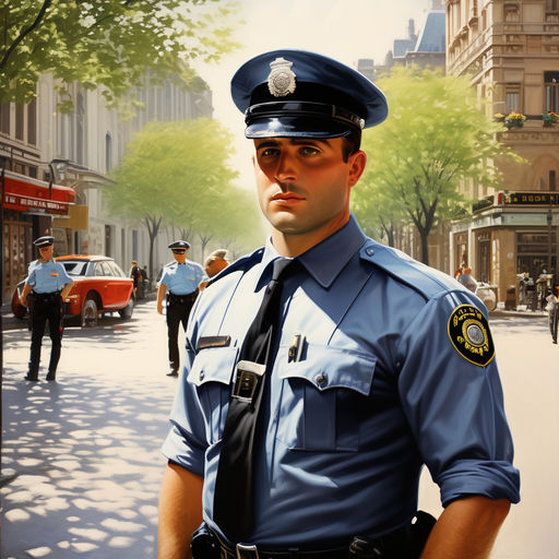 Kategorie profese, policista, sladovnk, ilustran obrzek