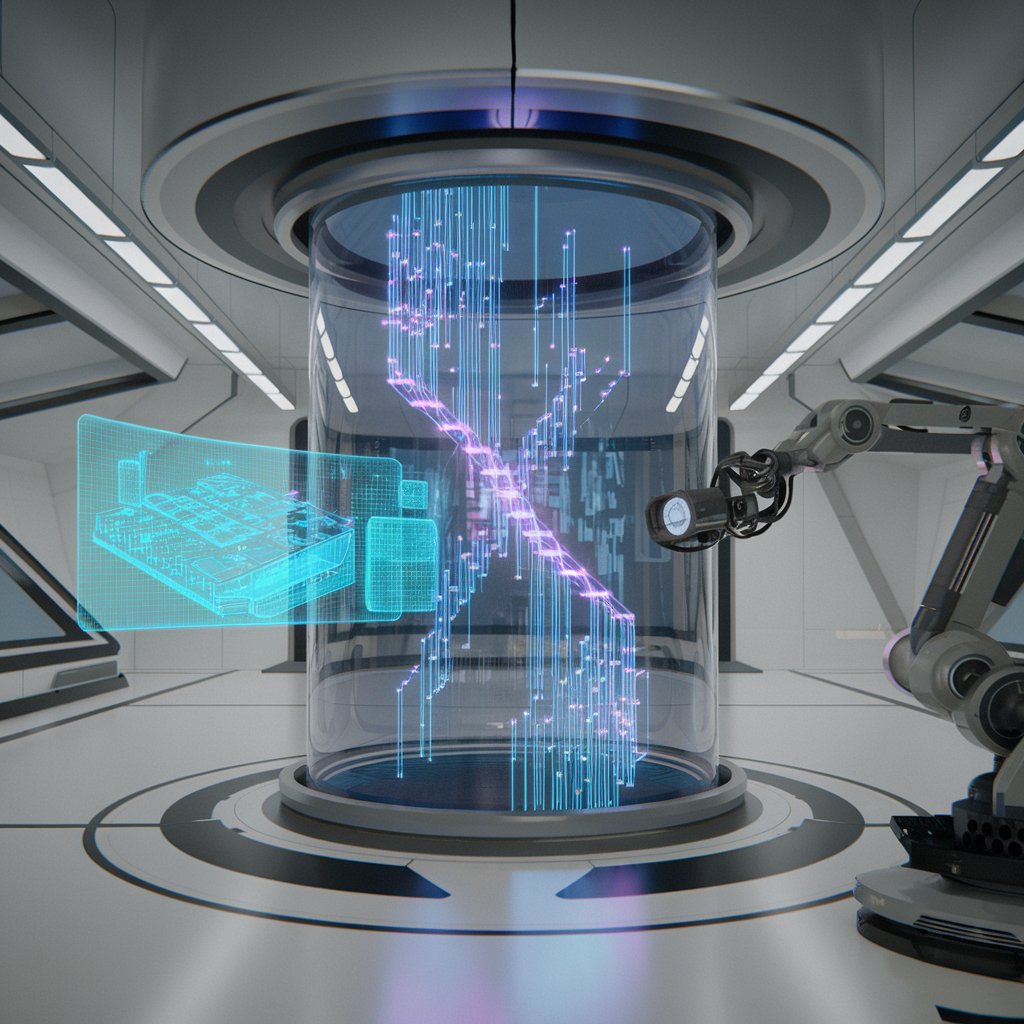 Kategorie věda, Laboratoř s hologramem a robotickou paží, joseph-Louis Lagrange, ilustrační obrázek Kategorie věda, Laboratoř s hologramem a robotickou paží, joseph-Louis Lagrange, ilustrační obrázek